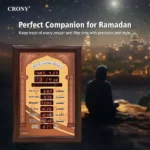 CRONY AZ5035-6 Horloge Murale Azan Islamique Analogique – 35 cm – Image 6