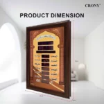 CRONY AZ5035-6 Horloge Murale Azan Islamique Analogique – 35 cm – Image 4