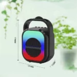 Baffle Bluetooth Portable ABS-1308 – LED RGB, Microphone Inclus – Image 7
