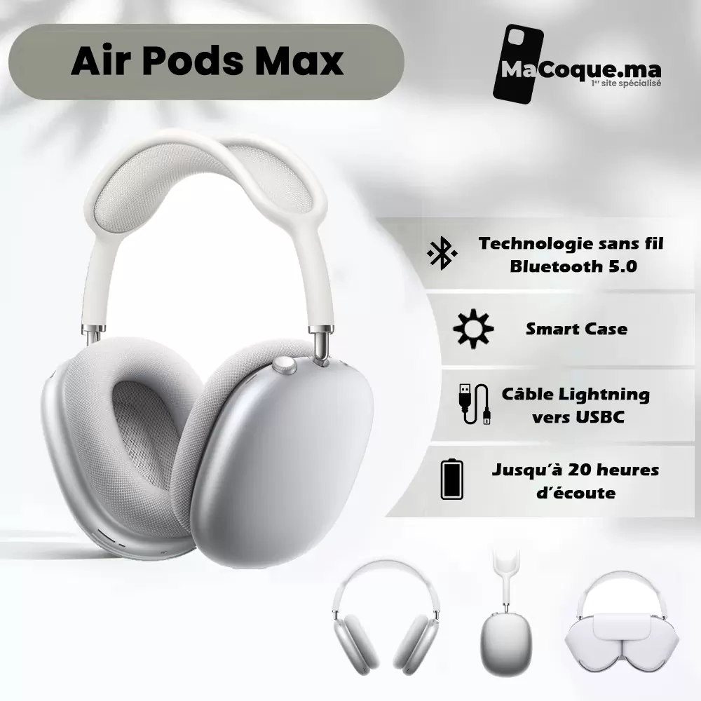 main-21.webp Casque Bluetooth Sans Fil Populaire - Pour Téléphone Portable - Blanc – Image 1