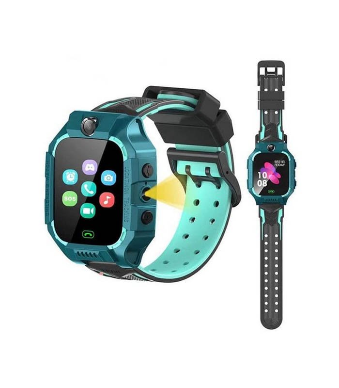 montre-c002.jpg Montre Connectée Pour enfants - Bracelet Étanche avec Caméra - Appels et SOS - Réveil et Tracker - Vert – Image 1
