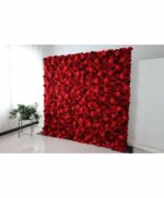 Lot de 5 Fleurs Artificielles - Décoration De Mariage Romantique Pour Fêtes D'anniversaire et Présentation De Fleurs - 40 x 60 Cm - Rouge – Image 7