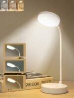 Lampe De Bureau LED - Rechargeable - Tactile - Support Téléphone - 3 Modes - Vert – Image 7