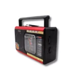 Radio Bluetooth Avec Montre  Rechargeable POWTECH - Compatible Avec La Lecture MP3 Et La Radio FM - Rouge – Image 4