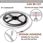 Bande Lumineuse LED 5050 - 12 V - 5 Mètres - WI-FI  RGB RGBW - Télécommande - Microcontrôleur - Alimentation Via Application – Image 8