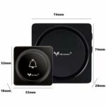 Kit De Sonnette Sans Fil – Utilisation Maison Et Bureau – 38 Tonalités – Avec 1 Récepteur – 1 Bouton Poussoir – Piles – Image 2