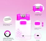 Appareil D’épilation Rechargeable – Kemei 2 En 1 – Image 2