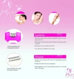 Appareil D’épilation Rechargeable – Kemei 2 En 1 – Image 11