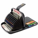 Portefeuille En Cuir Double D’inspiration Vintage Avec Plusieurs Emplacements Pour Cartes – Image 11