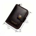 Portefeuille En Cuir Double D’inspiration Vintage Avec Plusieurs Emplacements Pour Cartes – Image 13