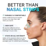 Bandes Nasales Magnétiques – Anti-ronflement – 15 Bandelettes Nasales Hypoallergéniques – Dilatateur Nasal – Image 5