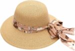 Chapeau D’été Élégant Pour Femme – Pliable – Couleur kaki – Taille unique – Image 3