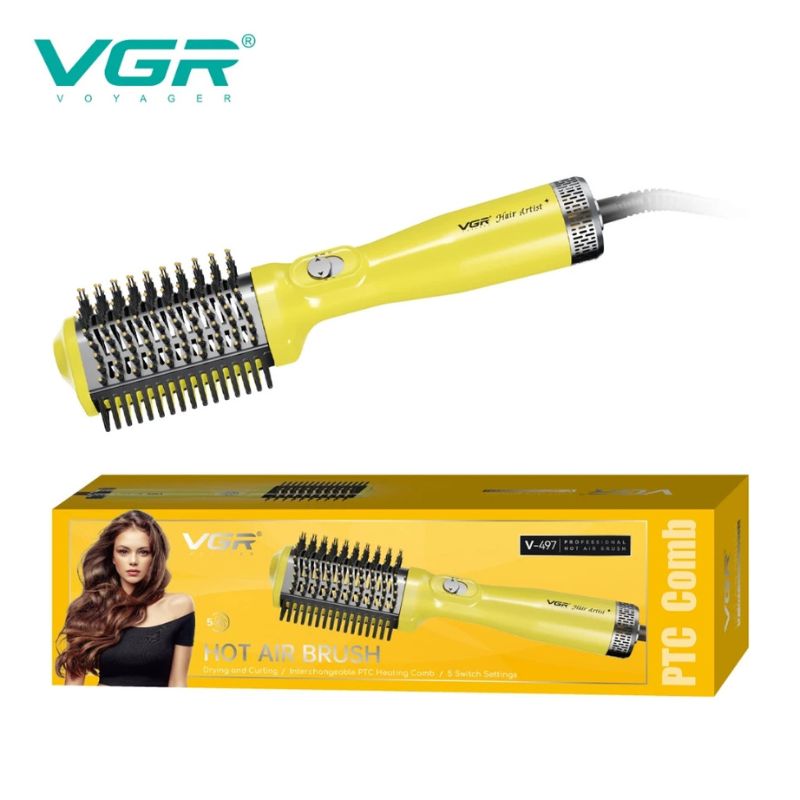 IMG-20260518-WA0008 Brosse Séchante Professionnelle – Coiffante Et Bouclante 2 en 1 VGR – V-497 – 800 WiFi – Image 1