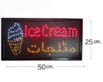 Enseigne Néon LED – Pour Magasins Et Glaces – 25 × 50 CM – Image 6