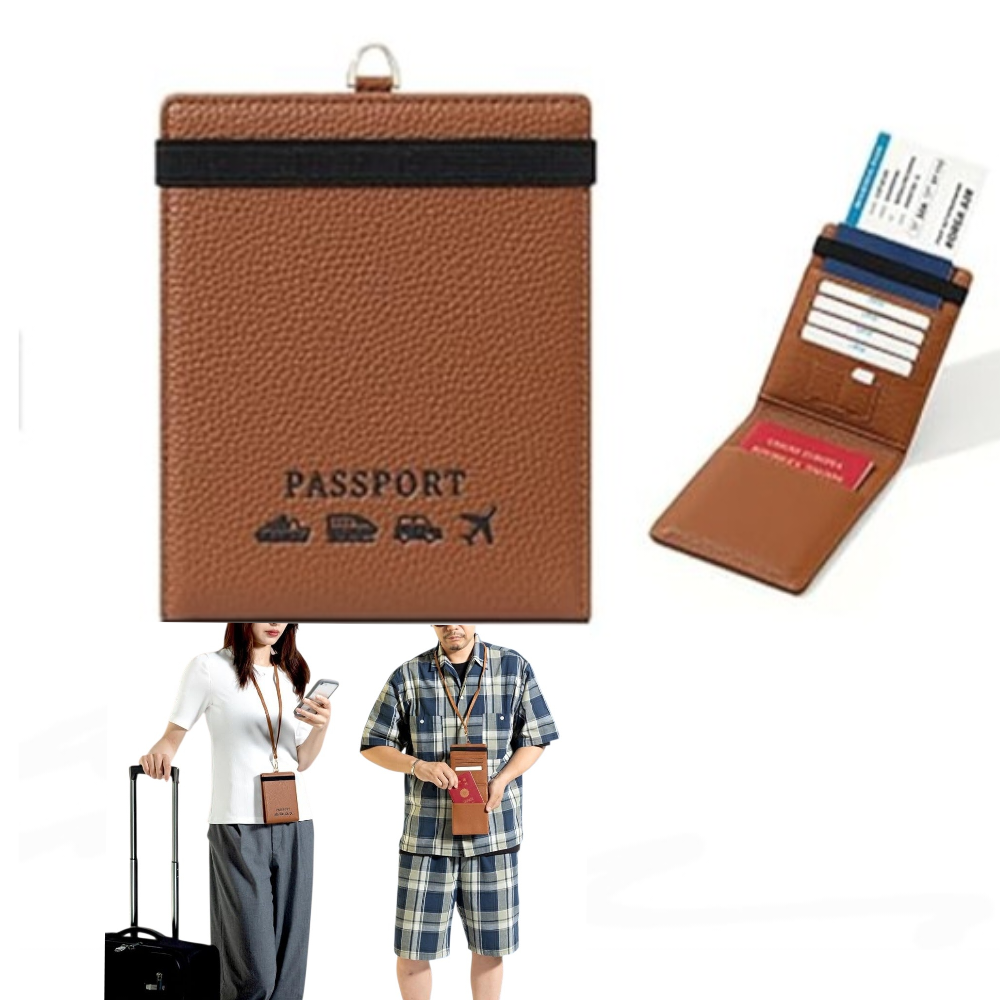 Polish_20260526_085405893 Étui Pour Passeport – Poche De Sécurité – Lanière De Cou – Antivol – Image 1