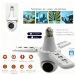 Caméra De Surveillance IP Sans Fil Lumineuse - Wi-Fi - Angle De Vision À 360° - Suivi Automatique - Résistante À L'eau – Image 2