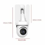 Caméra De Surveillance IP Sans Fil Lumineuse - Wi-Fi - Angle De Vision À 360° - Suivi Automatique - Résistante À L'eau – Image 3