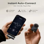 Microphone Cravate Sans Fil 3 En 1 F11-2 Pour IPhone Et Android – Réduction Du Bruit – Image 3