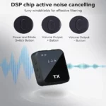 Microphone Cravate Sans Fil 3 En 1 F11-2 Pour IPhone Et Android – Réduction Du Bruit – Image 5