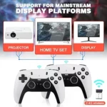 Console De Jeux Vidéo De Salon – Manette De Jeu Sans Fil 2,4 GHz Avec Résolution 4K – 2 Manettes Sans Fil – Image 9