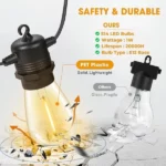 Guirlande Lumineuse LED Extérieure De 61 Mètres – Étanche Et Résistante Aux Rayures – Image 6