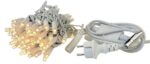 Guirlande Lumineuse LED Pour Extérieur – Fil De Caoutchouc Blanc – 10 M – 100 LED – Résistante À L’eau – Image 3