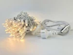 Guirlande Lumineuse LED Pour Extérieur – Fil De Caoutchouc Blanc – 10 M – 100 LED – Résistante À L’eau – Image 9