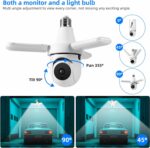 Caméra De Surveillance IP Sans Fil Lumineuse - Wi-Fi - Angle De Vision À 360° - Suivi Automatique - Résistante À L'eau – Image 11