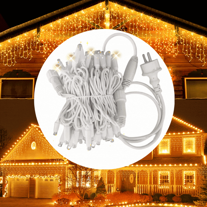 Design_sans_titre Guirlande Lumineuse LED Pour Extérieur – Fil De Caoutchouc Blanc – 10 M – 100 LED – Résistante À L’eau – Image 1