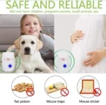 Packs De Deux Appareil Répulsif Ultrasonique – Anti Rats & insectes – Image 7