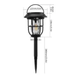 Lampe Solaire de Jardin 3-en-1 – Étanche – Capteur de lumière – Image 5