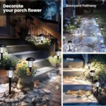 Lampe Solaire de Jardin 3-en-1 – Étanche – Capteur de lumière – Image 7