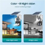 Caméra Solaire À Double Objectif Avec Connectivité 4G Ou Wi-Fi Et Batterie Intégrée – Image 9