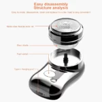 Rasoir Électrique Sans Fil Pour Homme – Rechargeable – Avec Manche – Image 6