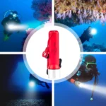 Torche Sous Marine Professional Flashlight - Waterproof - Rouge – Image 4