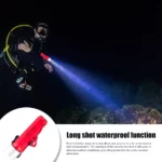 Torche Sous Marine Professional Flashlight - Waterproof - Rouge – Image 5