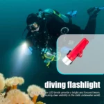 Torche Sous Marine Professional Flashlight - Waterproof - Rouge – Image 6