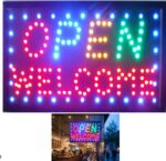 Enseigne Néon LED – Pour Magasins Et Glaces – 48 × 35 CM