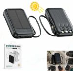 Batterie Externe Solaire 4 en 1 – 10000 MAh – 2 Torche