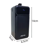 Pawer Bank Ultra-performante Aspor A319 (NR)– 50 000 MAh – Puissante – Charge Rapide – 22,5 W – 3 Câbles Intégrés – Multiport – Image 6