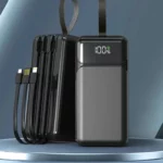 Pawer Bank Ultra-performante Aspor A319 (NR)– 50 000 MAh – Puissante – Charge Rapide – 22,5 W – 3 Câbles Intégrés – Multiport – Image 5