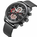 Montre Naviforce À Double Affichage – Fabriquée En Acier Inoxydable – Système D’exploitation À Quartz Et Numérique – Image 2