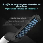 Brosse Lissante Électrique Multifonctionnelle Pour Hommes – Peigne De Soin Pour La Barbe et La Moustache – Image 6