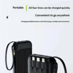Batterie Externe Solaire 4 en 1 – 10000 MAh – 2 Torche – Image 8