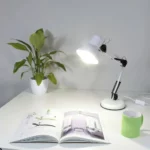 Lampe De Bureau Style Vintage – Blanc Flexo À Charnières – Corps et Tête Articulés – W-F000025 – Image 5