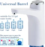 Pompe À eau Automatique Pour Bouteilles De 20 Litres – Capacité De 600 Ml – Antibactérienne – 4 W – 1200 MAh – Image 10