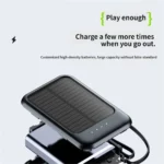 Batterie Externe Solaire 4 en 1 – 10000 MAh – 2 Torche – Image 3