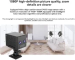 Caméra 4K Compacte – Carte SIM 4G – Double Objectif – Zoom Optique 6x – Détection De Mouvement Et Vision Nocturne – Image 4
