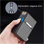 Étui À cigarettes 2 en 1 Avec Briquet USB – Pouvant Contenir 20 Cigarettes De Taille Standard – Image 5