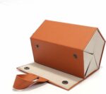 Étui à Lunettes Pliable 5 En 1 En Cuir PU - Multi-usages - Marron – Image 8